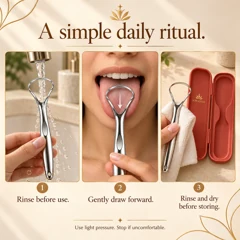 SOROOTED Spoon Tongue Scraper — daily routine artwork