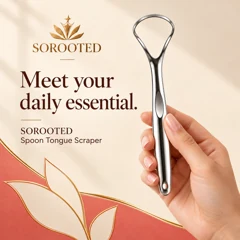 SOROOTED Spoon Tongue Scraper — portrait artwork