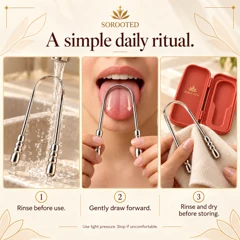 SOROOTED U-shaped Tongue Scraper — daily routine artwork